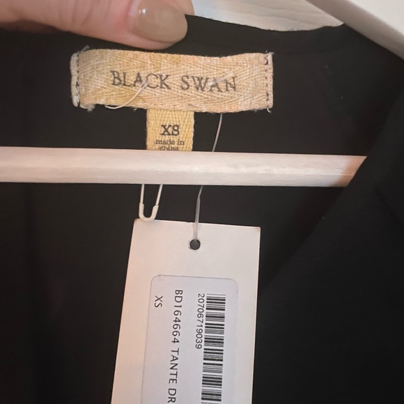 Suede Black Bodycon Dress - Picture 4 of 4